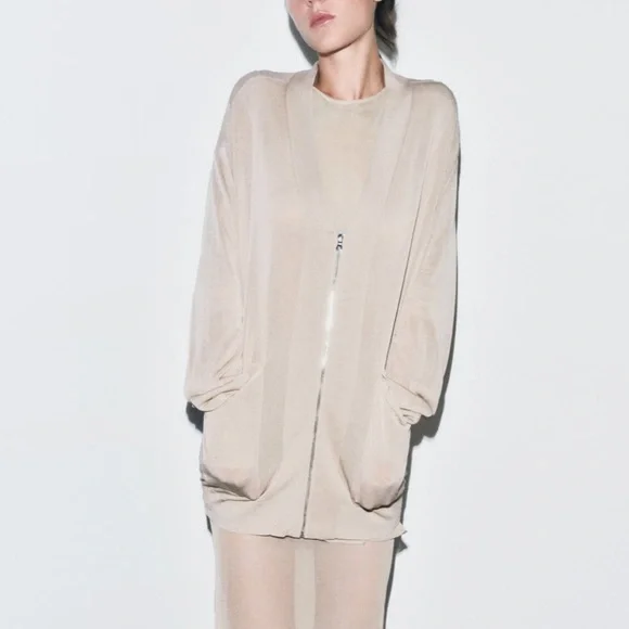 ZARA ガーゼギャザー JK ZARA ガーゼギャザー JK